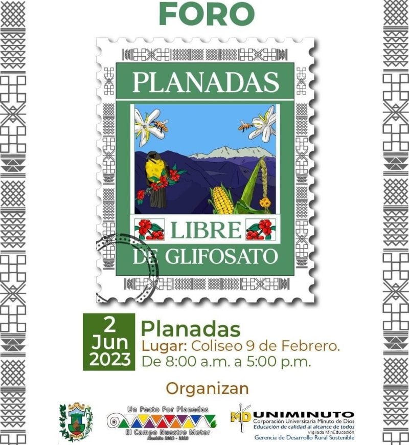 Planadas le apuesta a un territorio libre de glifosato